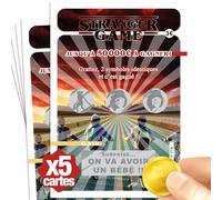 Cartes à Gratter Annonce Grossesse (lot de 5) - Surprise "On va avoir un Bébé" - Idée Cadeau Originale Futur Papi, Mamie, Papa, Tata, Tonton - Style Rétro Ticket de Jeu - Fabriqué en France