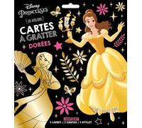Cartes À Gratter Dorées Disney Princesses - Les Ateliers - Avec 1 Livret, 7 Cartes Et 1 Stylet