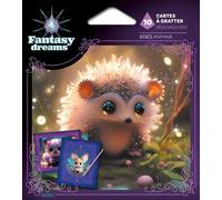 Fleurus – Cartes à gratter Étincelantes – Bébés animaux – 10 cartes et 1 stylet