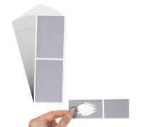 Cartes à Gratter, Fleymu 200 PCS 50 x 70 mm Cartes à gratter Autocollant, Carte à gratter Gris, Cartes Étiquette Rectangle, DIY Carte à Gratter,pour DIY Carte, Postale, Surprise, Secret, Cadeau