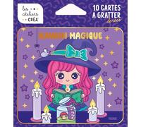 Fleurus – Cartes à gratter – Kawaii magique – 10 cartes dorées