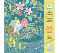Djeco Pochette L'étang – 4 cartes à gratter – Multicolore