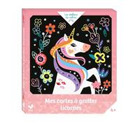 Cartes à gratter licornes - mini boîte avec accessoires