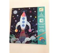 Djeco - Mission Cosmique - 4 Cartes A Gratter - Multicolore