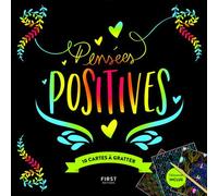 First Cartes à gratter Pensées positives – 10 cartes avec bâtonnet