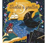 Cartes à gratter phosphorescentes - Pochette avec 8 cartes à gratter dont 6 phosphorescentes et un bâtonnet - Dès 6 ans