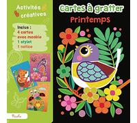 Cartes à gratter printemps: activités créatives