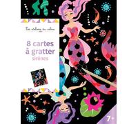 Cartes à gratter - sirènes - pochette avec accessoires - Avec modeles et stylet en bois - Marie-Rose Boisson - Deux Coqs D'or - Document jeunesse