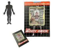 Cartes à jouer amusantes et transparentes d'anatomie humaine, jeux de cartes translucides, jeu de cartes de jeu étanches, cartes de jeu/ing personnalisées, D/eck de couchage, image 3D du corps humain