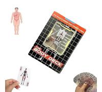 Cartes à jouer avec corps humain, image 3D transparente unique de l'anatomie humaine, nouveau poker pour jeux de magie, cadeau éducatif pour collectionneurs de cartes (1 pièce)
