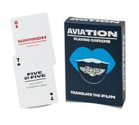 Cartes à jouer Aviation Lingo | Cartes de voyage | Apprenez le vocabulaire de l' aéronautique d'une manière amusante et facile | 52 traductions essentielles | Pilote | Aero