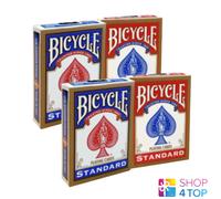 Cartes À Jouer BICYCLE Lot De 4 Cartes Cavalier Or Avec 2 Rouges 2 Bleues