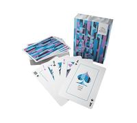 Cartes à jouer Bullets, Cartes Dazzle, Cardistry, 52 Feuilles dont 2 Jokers, Cartes de Magie (Bleu)