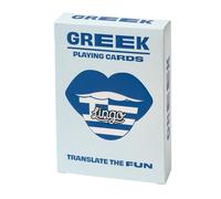 Cartes à jouer Greek Lingo | Cartes de voyage | Apprenez le vocabulaire grec d'une manière amusante et facile | 52 traductions essentielles