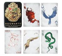 Cartes à Jouer Harry Potter - Officiellement licencié, Jeu de 54 Cartes avec boîtier, Inclut Poufsouffle, Serdaigle, Gryffondor & Serpentard