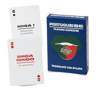 Cartes à jouer Lingo portugaises | Cartes de voyage | Apprenez le vocabulaire portugais de manière amusante et facile | 52 traductions essentielles