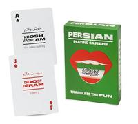 Cartes à jouer Persian Lingo | Cartes de voyage | Apprenez le vocabulaire persan d'une manière amusante et facile | 52 traductions essentielles