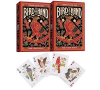 Cartes à jouer sur le thème de l'oiseau dans la main - Oiseau unique sur chaque carte du pont - Jeu haute énergie - 54 cartes dans un étui, pour adultes, voyages ou sorties, adapté aux voyages