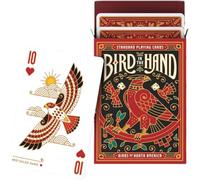 Cartes à jouer sur le thème de l'oiseau dans la main - Oiseau unique sur chaque carte du pont - Jeu haute énergie - 54 cartes dans un étui, pour adultes, voyages ou sorties, adapté aux voyages