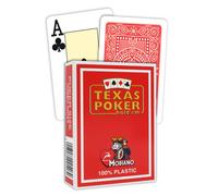 Cartes À Jouer Texas Hold'Em Rouges Modiano Jumbo Index Taille Poker Neuves