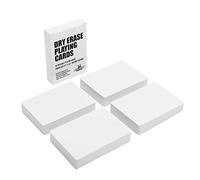 Cartes à Jouer Vierges effaçables à Sec, format Poker, 180 Cartes | Écrivez, effacez et réutilisez 45 cartes de poker pour des jeux, des cartes mémoire, des notes et des activités