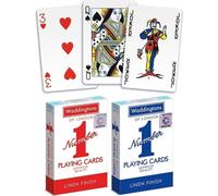 Cartes à jouer Waddingtons Number1 (couleurs rouges et bleues)