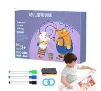Cartes à Tracer pour Écriture | Jeu Éducatif Réutilisable et Effaçable,Kit d'Écriture et de Graphisme pour Apprendre à Écrire | pour Fête d'anniversaire École Maternelle Jeu Interactif