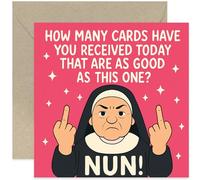 Cartes amusantes pour femme, cadeau d'anniversaire pour elle, blague grossière et coquine, pour sœur, maman, papa, frère, épouse, mari, tante, collègue - Carrée, intérieur vierge avec enveloppe de