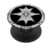 Cartes astrologiennes pour Les Guerriers de la lumière et des ténèbres PopSockets PopGrip Adhésif