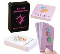 Cartes avec Affirmations positives - 60 Cartes Quotidiennes de Pleine Conscience de soi, Double Face pour Le Bien-être Mental, journalisation, méditation, Yoga, Adolescents et étudiants