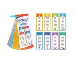 Cartes avec mot de vision - Jeu éducatif - 60 pièces - Jeu de mots pour lire et apprendre les - Cartes de promotion de la langue - Alphabet - Encouragement de la lecture - Matériel