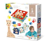 Cartes avec peinture au doigt(Sophie la girafe junior 4-pièces