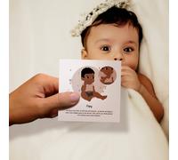 Cartes bébé signe blanc - ma famille TU