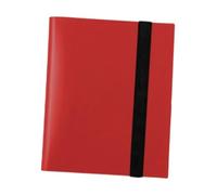 Cartes Binder 9 Poches, Album de Stockage de Collection, Chargement Latérale Cartes à échanger Binder de Cartes de Stockage, Rouge