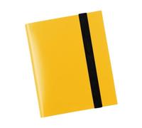 Cartes Binder 9 Poches, Album de Stockage de Collection, Chargement Latérale Cartes à échanger Binder de Cartes de Stockage, Jaune
