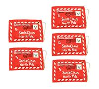 Cartes-cadeaux De Porte-argent De Noël Avec Enveloppes Pour Ornement D'arbre De Noël 5pcs, Décorations D'arbres De Noël, Ornements Suspendus De Noël, Cadeaux De Noël