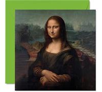 Cartes classiques Leonardo da Vinci pour homme et femme, Mona Lisa