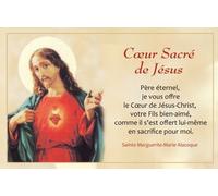 Cartes Coeur Sacre De Jesus Par Lot De 20