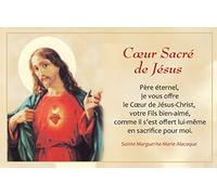 Cartes Coeur Sacré de Jésus par lot de 20