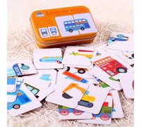 Cartes Cognitives Montessori Pour Bébés, Jouets Éducatifs, Puzzle, Fruits, Animaux, Apprentissage De L'Anglais, Chinois