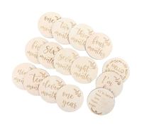 Cartes Commémoratives en Bois pour Bébé, Lot de 15 Set de Set