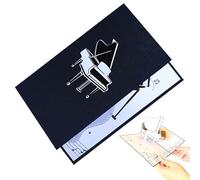 Cartes créatives, cartes de vœux pop-up - Cartes de vœux pop-up, cartes de message, cartes de vœux pop-up, cartes d'anniversaire faites à la main, cartes d'anniversaire amusantes et pliables