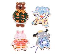 Cartes D'activité De Laçage - Tableau D'affichage De Threading, montesori Fine Motor Game | Pratique De Coordination Des Yeux Pour La Main Du Kit Éducatif D'âge Préscolaire, Activités D'apprentissage