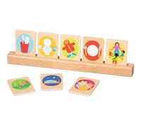 Gollnest & Kiesel – Cartes de routine journalière 58292 – Bois, 24 pièces, porte-cartes Beige