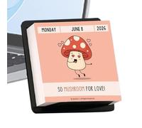 Cartes d'affirmation de bureau 2026 - Calendrier de citation humoristique, bloc de papier d'inspiration quotidienne, organisateur de messages de motivation, décoration de table d'étude, planificateur