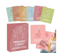 Cartes d'affirmation de grossesse - Cartes d'affirmation de naissance de 50 pièces | Pont d'inspiration consciente | Affirmations quotidiennes spirituelles pour maman Birthday Labour Mother Annonces