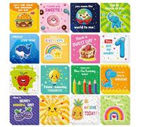 Cartes d'affirmation inspirantes, cartes de motivation et d'inspiration | Notes positives sur l'affirmation du déjeuner, espace pour écrire des cartes de message personnelles pour les filles, les