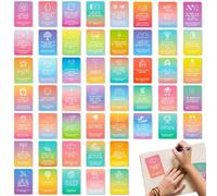 Cartes d'affirmation positive - 50X de pleine conscience | Soulagement du stress Soutien émotionnel Outils motivation pour la pratique Pour méditation Journalisation Réflexion Soins personnels Croissa