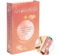 Cartes d'affirmation quotidienne positive pour femme - 36 cartes Oracle de méditation pour soins personnels avec journal de manifestation. Boîte de soins personnels inspirante pour la pleine