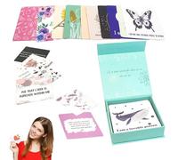 Cartes d'affirmations, cartes d'affirmations quotidiennes pour les femmes,Cartes quotidiennes d'encouragement et de soins personnels | 50 cartes d'inspiration pour l'amour propre, encouragement et